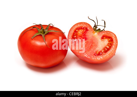 Beef Tomato's isolated on a white studio background Stock Photo - Alamy