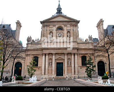 Sorbonne university of paris place la Sorbonne France Stock Photo