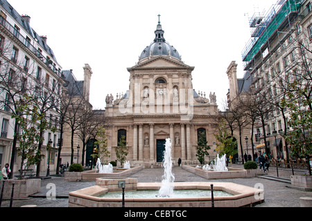 Place de la Sorbonne university of Paris  France Stock Photo