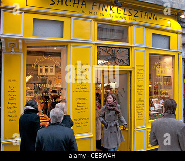 Sacga Finkelsztajn Jewish Yiddish Traiteur Strudels Marais Paris France Stock Photo
