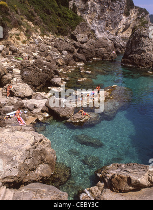 Ionian Sea near Palaiokastritsa. Greece Stock Photo - Alamy