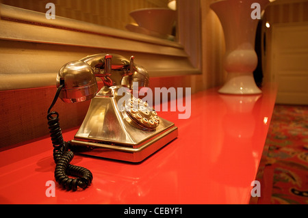 A telephone in a public area of the Wynn Las Vegas hotel and casino Stock Photo