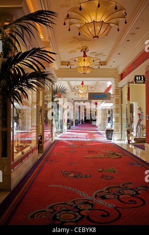 Inside the  Wynn hotel and casino in Las Vegas Stock Photo