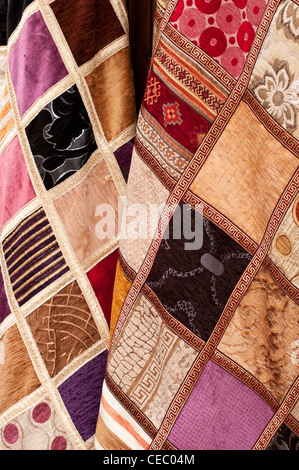 Turkish quilted fabric at Arasta Bazaar, Sultanahmet, Istanbul, Turkey Stock Photo