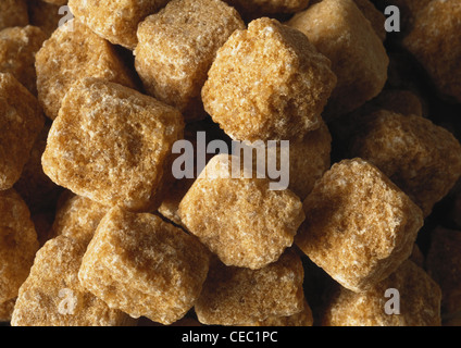 Cane lump sugar, full frame Stock Photo