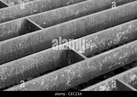 Cattle grid or cattle guard, close up Stock Photo