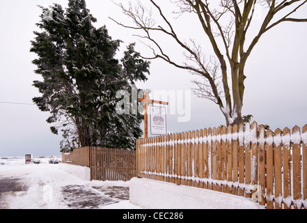 Winter In Rye Harbour East Sussex UK Stock Photo