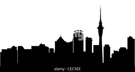 aukland skyline new sealand Stock Photo