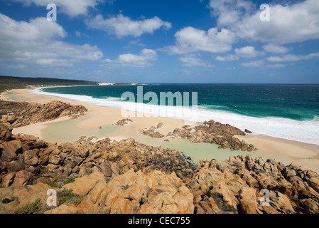 Rugged coastline at Injidup in the Leeuwin-Naturaliste National Park, Western Australia, AUSTRALIA Stock Photo