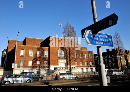 Hammersmith Town Hall,London Stock Photo