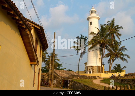 Lighthouse of old town Galle Sri Lanka Asia Stock Photo