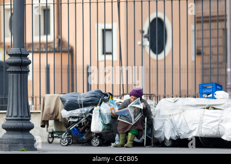 View of the streets of Rome Italy Stock Photo