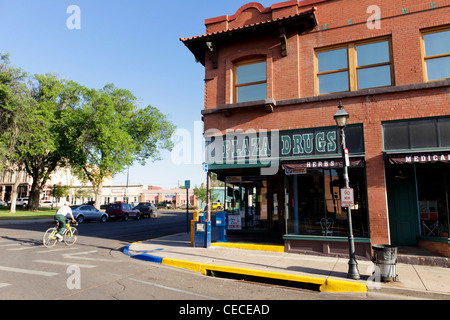 Las Vegas, New Mexico, United States. Plaza drugstore Stock Photo