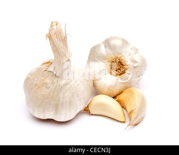 Closeup Shot Of Garlic Bulbs Stock Photo - Alamy