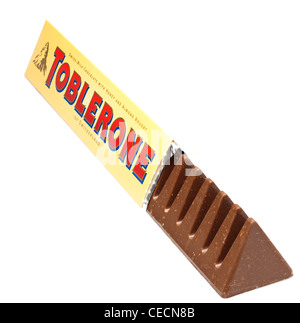 Bar of Toblerone milk Stock Photo