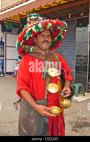 NORTH AFRICA, MOROCCO, Casablanca, water seller near central market Stock Photo