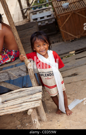 cambodian girl smiling Stock Photo