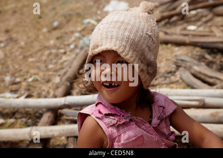 cambodian girl smiling Stock Photo