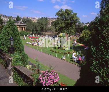 Parade Gardens, Bath, Somerset, England, United Kingdom Stock Photo