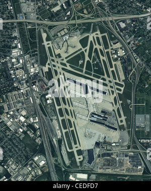 aerial photo map Louisville International Airport SDF KSDF Kentucky worldwide hub of UPS Stock Photo