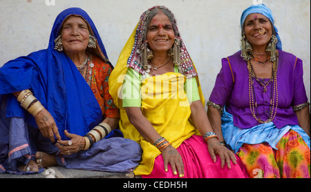 Ethnic Costume and lifestyle of the Lambani tribe of India Stock Photo