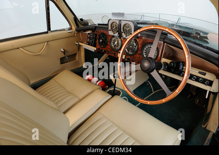 Dashboard of the classic 1950's British sports car, Jowett Jupiter ...