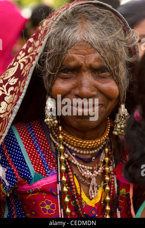 Ethnic Costume and lifestyle of the Lambani tribe of India Stock Photo