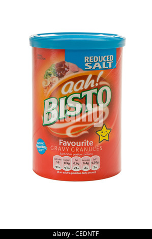 Close up of Bisto reduced salt gravy granules Stock Photo