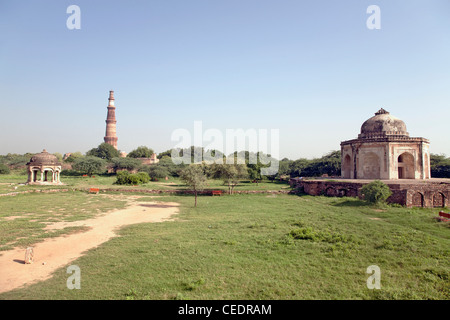 India, Delhi, Mehrauli, Qutb Complex, Archaeological Park Stock Photo