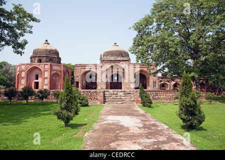 India, Delhi, Afsarwala Tomb, adjoining the Afsarwala Mosque, within Humayun's Tomb complex Stock Photo