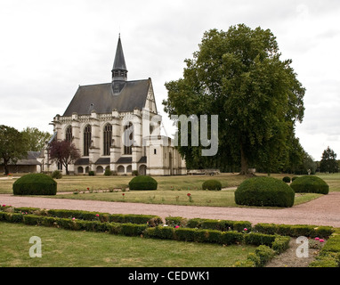 Champigny-sur-Veude, Schloss Champigny, Stiftskapelle 1545 Stock Photo