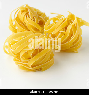 Ribbon pasta (Tagliatelle) Stock Photo