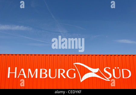 Container with Hamburg Sued logo Stock Photo