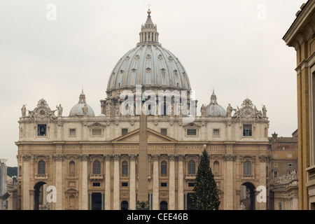 Papal Basilica of Saint Peter  Saint Peter's Basilica Rome Italy Vatican city Stock Photo