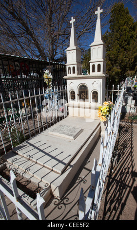 Nogales, Sonora, Mexico - An elaborate grave in a Mexican cemetery. Stock Photo