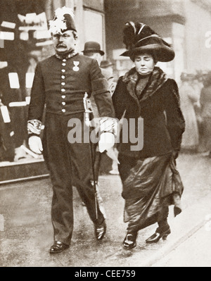 David Lloyd George, 1st Earl Lloyd-George of Dwyfor, 1863 – 1945, seen here with his first wife. Stock Photo