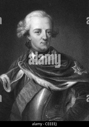 Frederick II The Great King of Prussia from 1740 Stock Photo