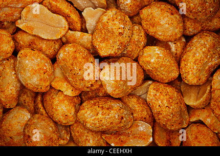 Close up image of dry roasted peanuts Stock Photo