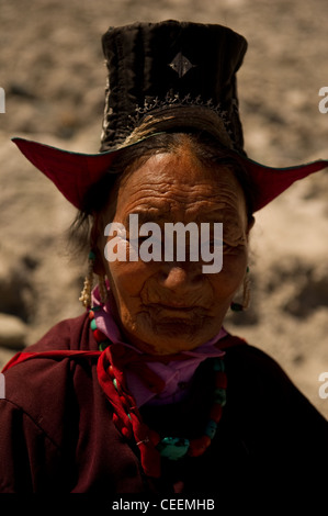 Lifestyle of people from Ladakh Himalayas India Stock Photo