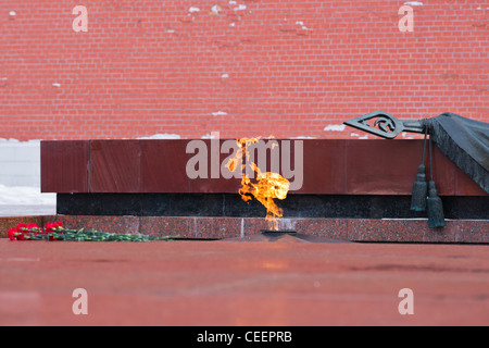 The Tomb of the Unknown Soldier, Moscow, Russia Stock Photo