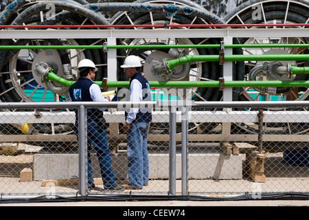 Security guards at work around Bogota, Columbia Stock Photo