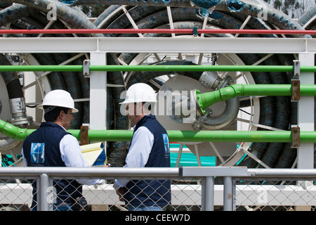 Security guards at work around Bogota, Columbia Stock Photo