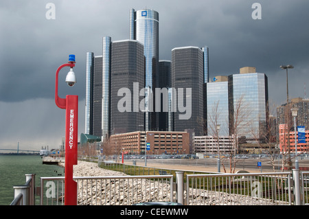 headquarters GM, Detroit, MI, USA Stock Photo