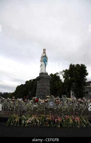Maria statue in Lourdes in France Stock Photo