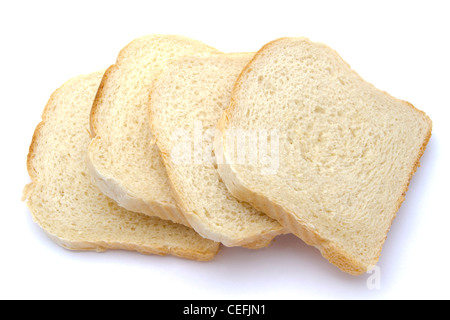 Fresh bread isolated on white background Stock Photo