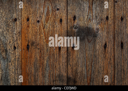Old wooden fence, may be used as background Stock Photo