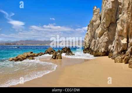 Lover's Beach in Lands End Cabo San Lucas, Mexico. Stock Photo