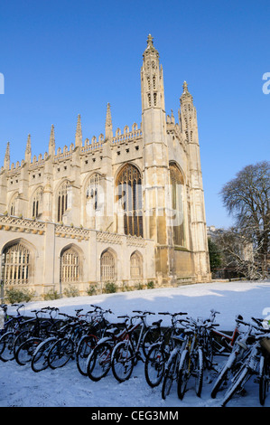 King's College Chapel in Winter, Cambridge, England, UK Stock Photo