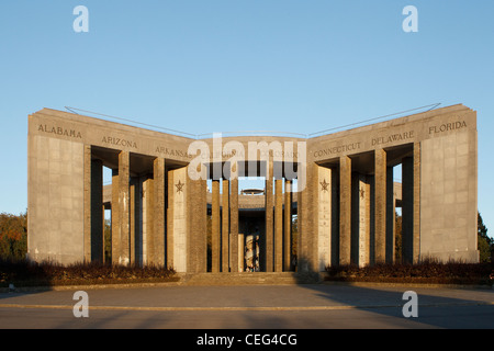 'Mardasson' American monument in Bastogne Stock Photo