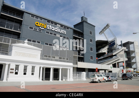 The renamed Ami Stadium in Stevens Street, Phillipstown Christchurch New Zealand Stock Photo